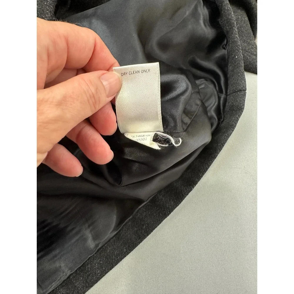 Banana Republic Mens Charcoal Gray Wool Blend Full Zip Jacket Small 783468-00